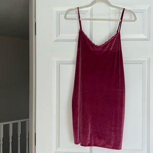Victoria’s Secret velvet slip dress
